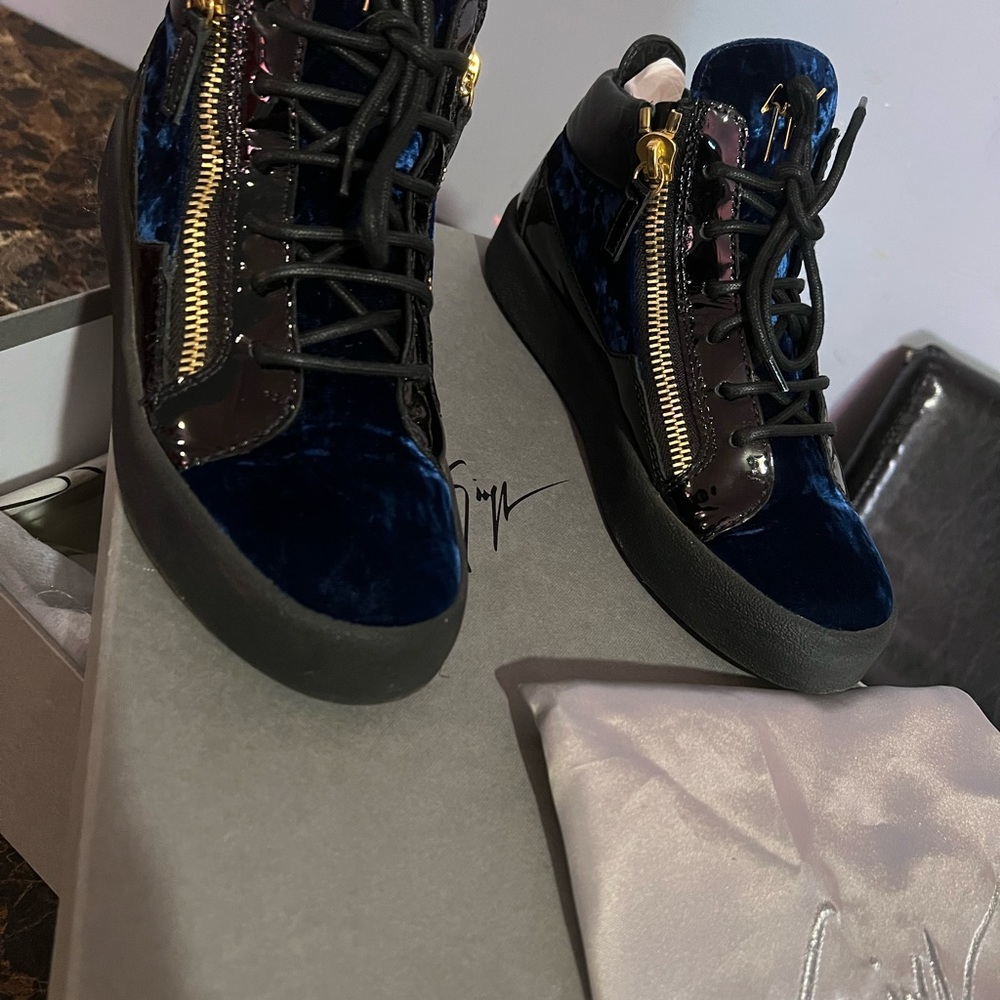 Giuseppe Zanotti shoes suede patent leather